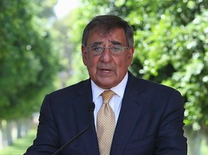 U.S. Secretary of Defense Panetta speaks at the North Africa American Cemetery in Tunis